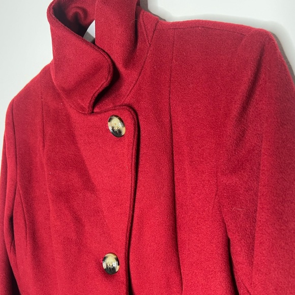 Red Anne Klein Coat - Picture 7 of 8